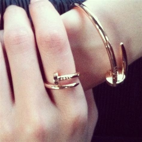 cartier nail bracelet couple|people wearing cartier nail.